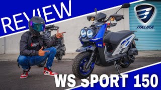 REVIEW Italika WS SPORT 150 2021 y TEST DRIVER  JARCK [upl. by Niven]