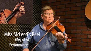 Miss McLeods Reel key of A  Trad Irish Fiddle Lesson by Kevin Burke [upl. by Anneyehc36]