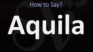 How to Pronounce Aquila CORRECTLY Bible [upl. by Ennayelhsa377]