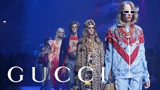 Gucci Spring Summer 2018 Fashion Show Full Video [upl. by Eberhard]