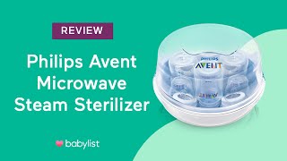 Philips AVENT Microwave Steam Sterilizer Review  Babylist [upl. by Puttergill571]