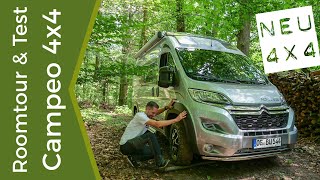 Wohnmobil Test 2021 der neue 4x4 Campeo Kastenwagen von Bürstner mit Roomtour [upl. by Nonaihr]