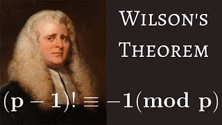 Number Theory  Wilsons Theorem [upl. by Naeloj775]