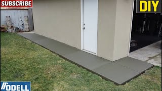 How to Pour a Concrete Side Walk for Beginners DIY [upl. by Naor]