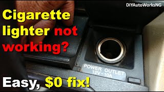 How to Fix a Car Cigarette Lighter Power Outlet Not Working Troubleshoot amp Fix [upl. by Adle]