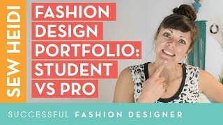 How to Create a Fashion Portfolio that gets the job Student vs Professional Fashion Designer [upl. by Attela783]