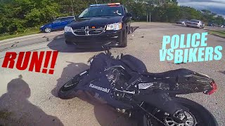 Police VS Bikers Cops Chases Motorcycle  Best Compilation 2020 [upl. by Careaga329]