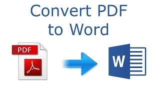 How to convert PDF to Word 2016 tutorial [upl. by Arait171]