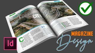 ✅ How to Create a Magazine Layout Design in InDesign CC Tutorial [upl. by Aved365]