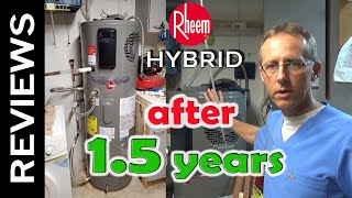 RHEEM Hybrid Water Heater after 17 months  Review [upl. by Irollam554]