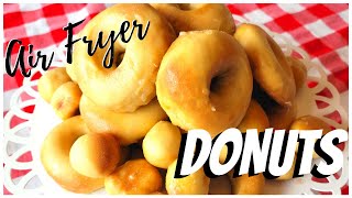 Donuts in the Ninja Foodi  HOW TO MAKE DONUTS IN THE AIR FRYER [upl. by Nevet272]