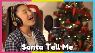 Santa Tell Me  Ariana Grande  Mini Pop Kids Cover [upl. by Saunders]