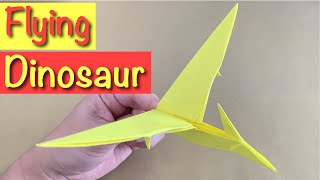 ORIGAMI DINOSAUR FLYING PTERODACTYL [upl. by Jola]