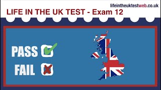 🇬🇧 Life in the UK Test 2025  EXAM 12 UPDATED  British Citizenship practice tests 🇬🇧 [upl. by Noram477]