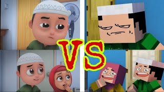 Nussa Dan Rara COMPARISON Minecraft VS Original  Jangan Boros Minecraft Animation by ManDayat [upl. by Niwhsa]