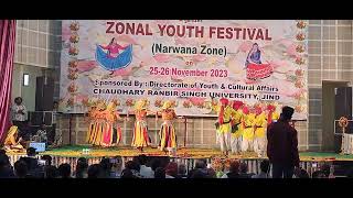 KMGovtCollege Narwana Choreography Zonal Youth Festival 2023 [upl. by Odarbil40]