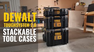 Dewalt ToughSystem 20 Stackable Tool Storage Cases [upl. by Ardnusal]