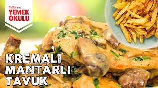 Restoranlardaki Gibi Kremalı Tavuk  Pratik Çıtır Patates Kızartması Tarifi [upl. by Aerdnua]