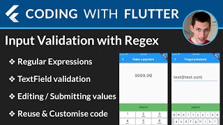 Flutter Input Validation with RegExp [upl. by Westberg819]