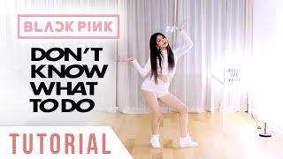 BLACKPINK  ‘Don’t Know What To Do’ Dance Tutorial Explanation  Mirrored  Ellen and Brian [upl. by Marella285]