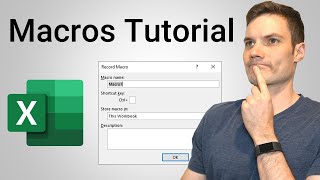 How to Create Macros in Excel Tutorial [upl. by Eelyek834]