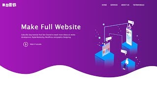 How To Make A Website Using HTML CSS Bootstrap  Complete Website Design Tutorial [upl. by Glaab135]