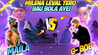 Milena Level Tero Bau Bola A  GBOB vs MAILA Rap Battle✖️ Freefire Edited [upl. by Zabrine]