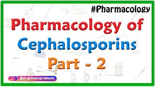 Pharmacology of Cephalosporins  Classification  spectrum of activity and clinical use  Part 2 [upl. by Amye]