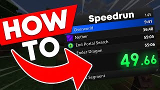 How to setup SPEEDRUN TIMER Livesplit Tutorial [upl. by Retlaw425]