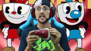 HES AFTER US 👿 CUPHEAD Game Be4 BENDY amp the Ink Machine Got Spooky FGTEEV Part 1 Gameplay [upl. by Henebry]