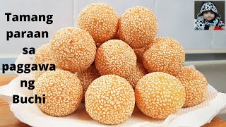 The right way to make Buchi  Sesame Balls homemade howtomake paanogumawa ENGLISH SUB [upl. by Rez554]