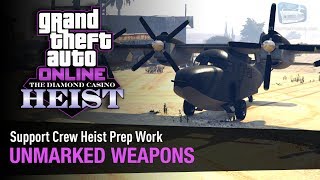 GTA Online The Diamond Casino Heist  Heist Prep Unmarked Weapons Solo [upl. by Heinrike]