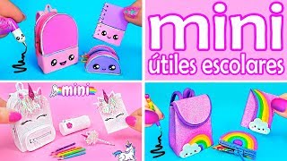 12 DIY Mini Útiles Escolares Que SÍ Funcionan [upl. by Behl680]