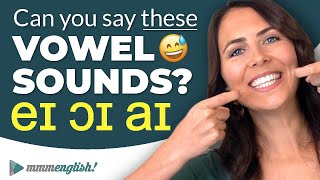 Pronunciation Practice 👄 Difficult Vowel Sounds DIPHTHONGS [upl. by Aerdnaz563]