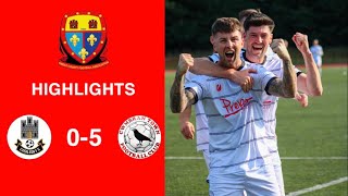 Caerleon 05 Cwmbrân Town  Gwent FA Senior cup  Quarter final highlights [upl. by Labors83]