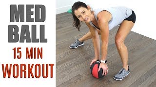 15 MINUTE MEDICINE BALL WORKOUT [upl. by Eb]