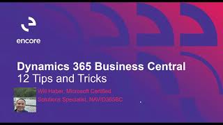 12 Tips and Tricks in Dynamics 365 Business Central [upl. by Sherourd]