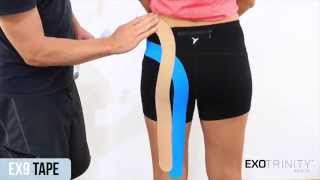 How To Apply EX9 Kinesiology Tape For Sciatica [upl. by Joao342]