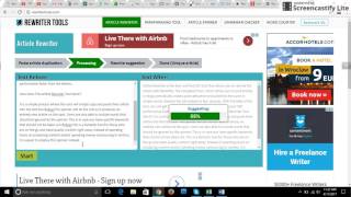 How To Rewrite Articles 100 Free amp Easy Rewriter Tools Rewrite In 2 Minutes amp Get Unique Articles [upl. by Cogn]