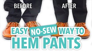 Easy NoSew Way to Hem Pants  HGTV Handmade [upl. by Merrile]