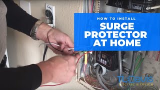 How To Install A Whole House Surge Protector  TL Davis Electric amp Design [upl. by Stoat]