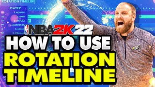 NBA 2K22 Tips MyLeague amp MyNBA FULL Rotation Timeline Tutorial [upl. by Niarda279]