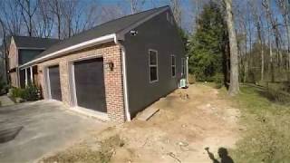 TIMELAPSE How to build a two car garage addition [upl. by Yrokcaz]