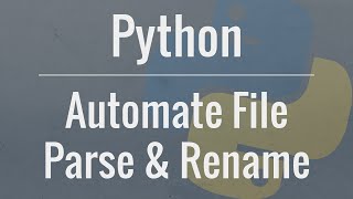 Python Tutorial Automate Parsing and Renaming of Multiple Files [upl. by Yaakov]