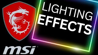 MSI MYSTIC LIGHT Lighting Effects Showcase [upl. by Amorette]