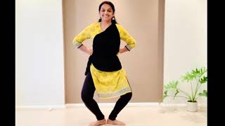 Bharatanatyam  Lesson 1  Learn adavus or steps  Thattadavu 1 to 8 [upl. by Trevah]