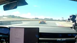 Alien Technology Unplugged Performance Tesla Model S Plaid Passing Mclaren P1 Senna at Laguna Seca [upl. by Anirtap]