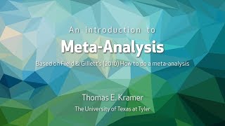 Conducting a MetaAnalysis [upl. by Geaghan480]