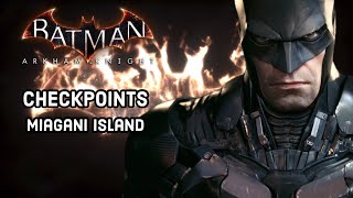 Batman Arkham Knight  Miagani Island Checkpoint Locations Own the Roads [upl. by Devol278]