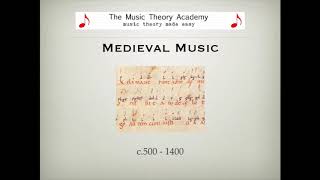 Medieval Music  A Quick Guide [upl. by Uba433]